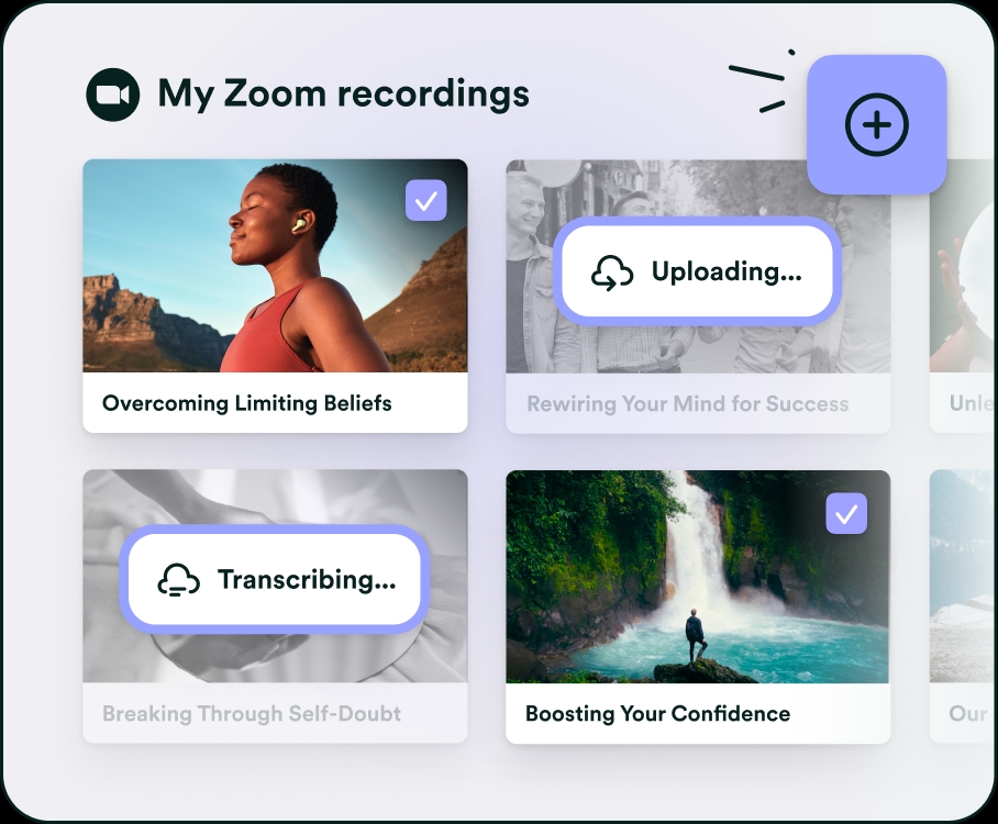 Add Zoom recordings (and more) to your content library