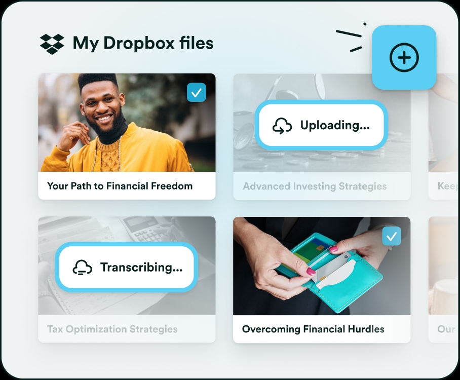 Automatically upload and import content