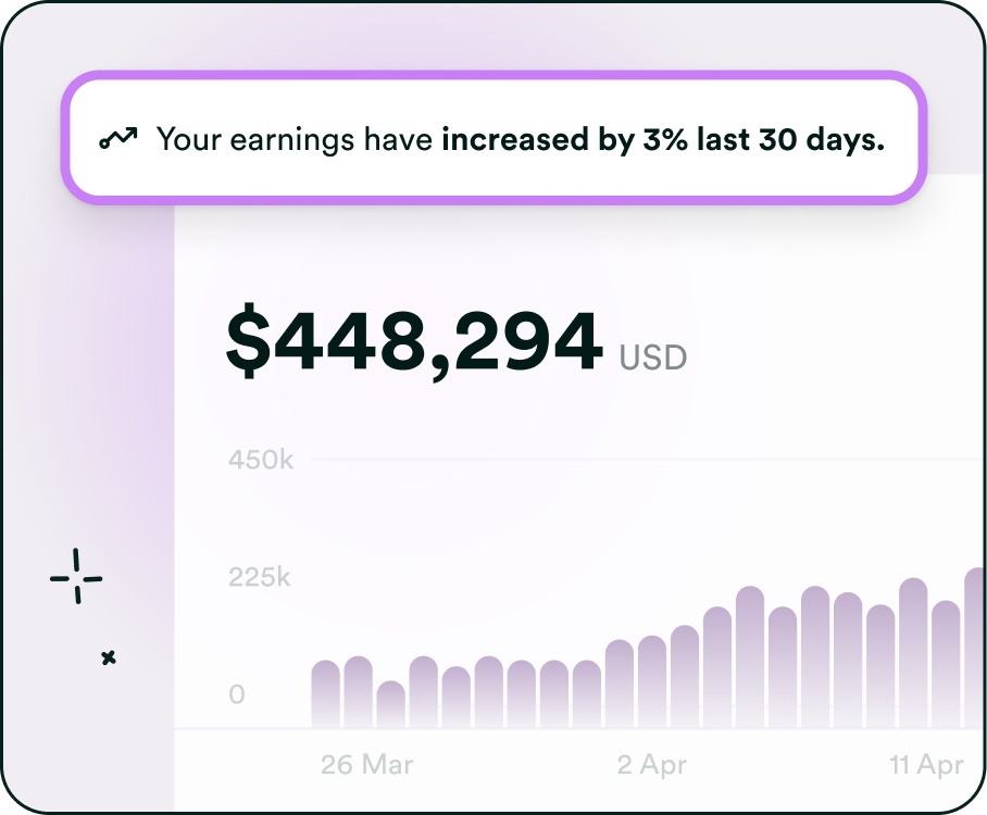 Track your revenue metrics in real time