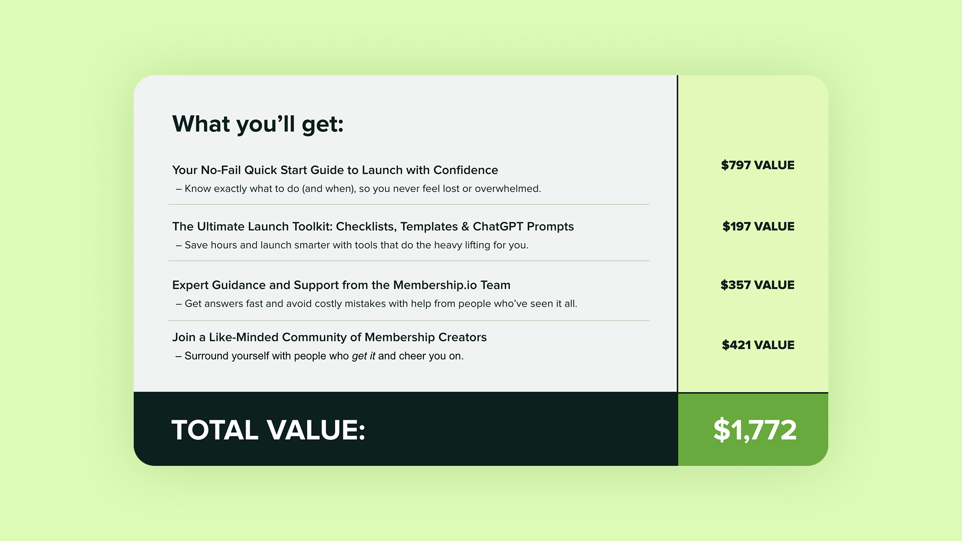 Example of an offer stack-min